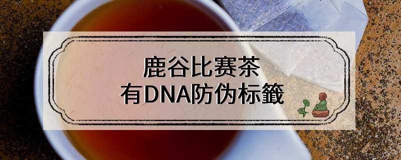 鹿谷比赛茶 有DNA防伪标籤