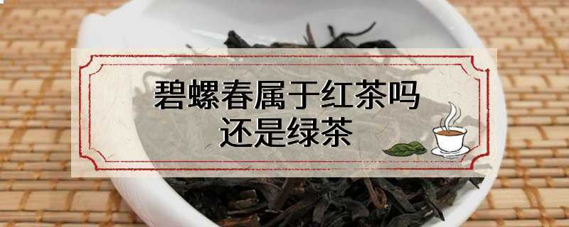 碧螺春属于红茶吗还是绿茶