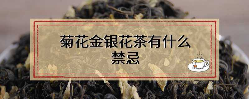 菊花金银花茶有什么禁忌