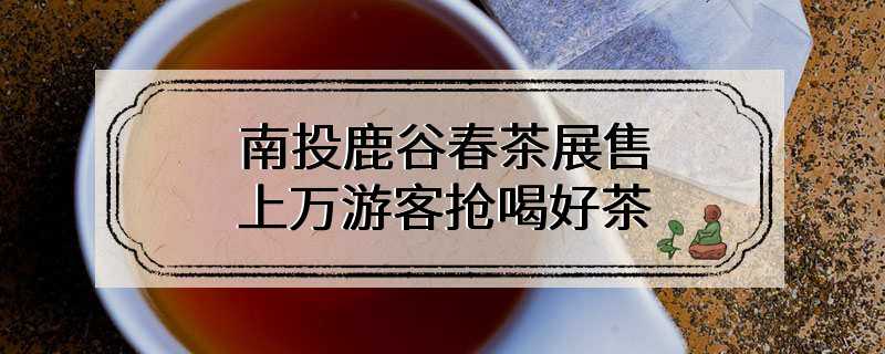 南投鹿谷春茶展售 上万游客抢喝好茶