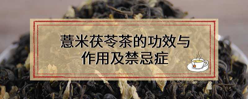 薏米茯苓茶的功效与作用及禁忌症