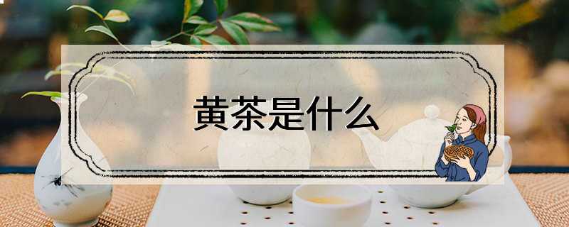 黄茶是什么