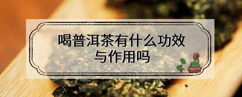 喝普洱茶有什么功效与作用吗