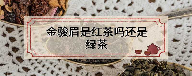 金骏眉是红茶吗还是绿茶