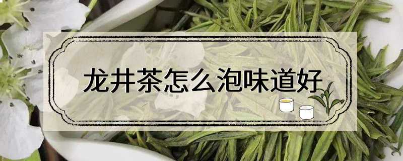 龙井茶怎么泡味道好