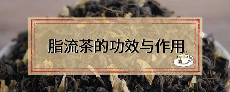 脂流茶的功效与作用