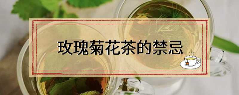 玫瑰菊花茶的禁忌