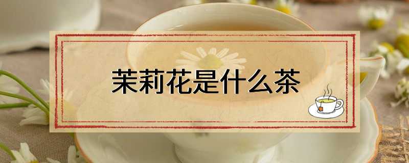 茉莉花是什么茶