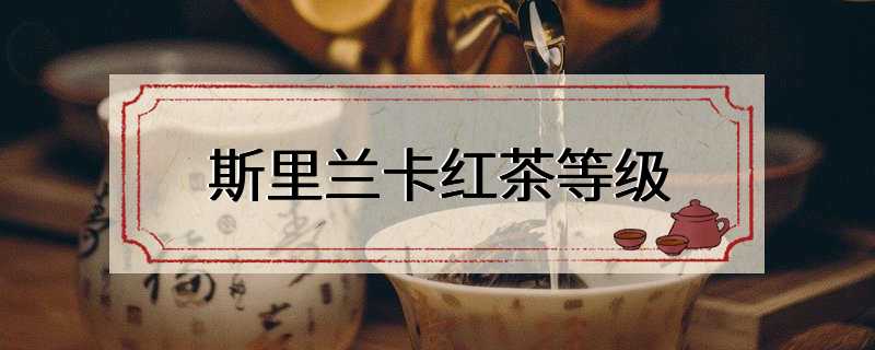 斯里兰卡红茶等级