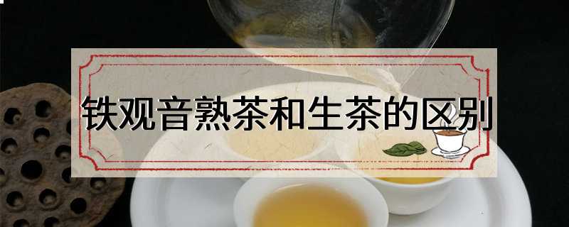 铁观音熟茶和生茶的区别