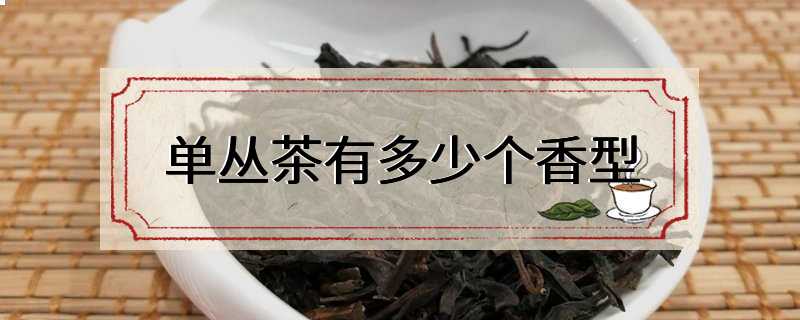 单丛茶有多少个香型