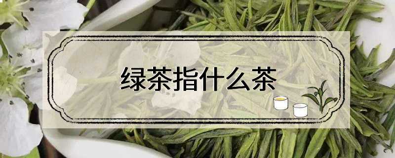 绿茶指什么茶