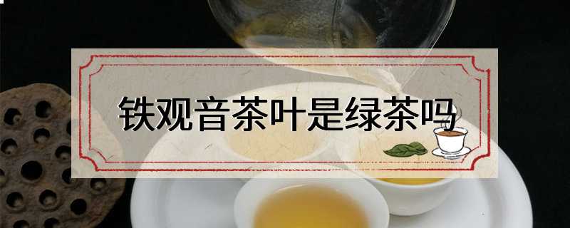 铁观音茶叶是绿茶吗