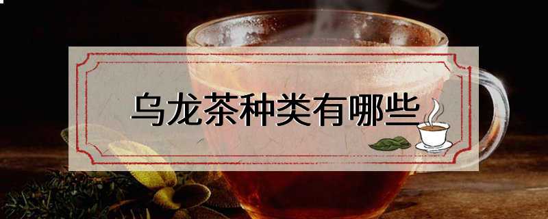 乌龙茶种类有哪些