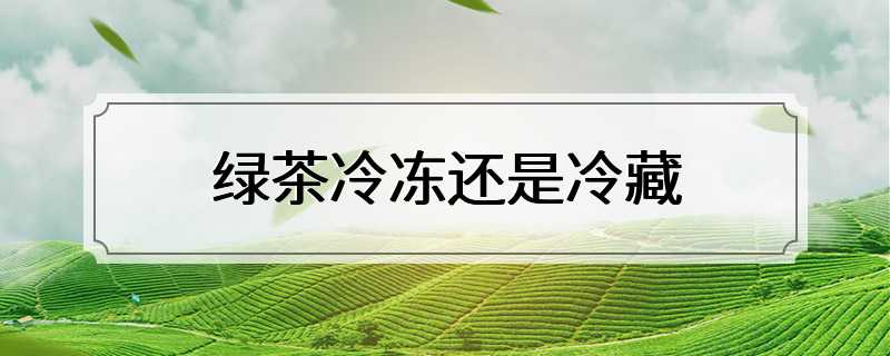 绿茶冷冻还是冷藏