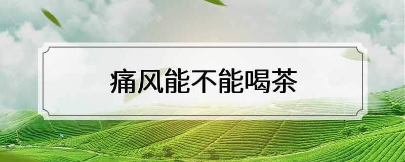 痛风能不能喝茶