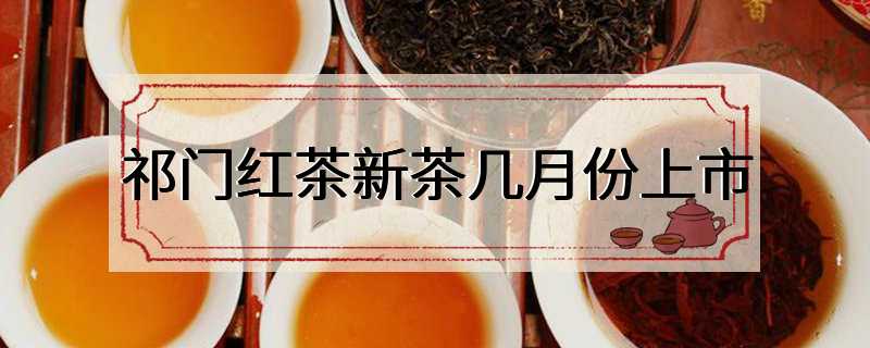 祁门红茶新茶几月份上市