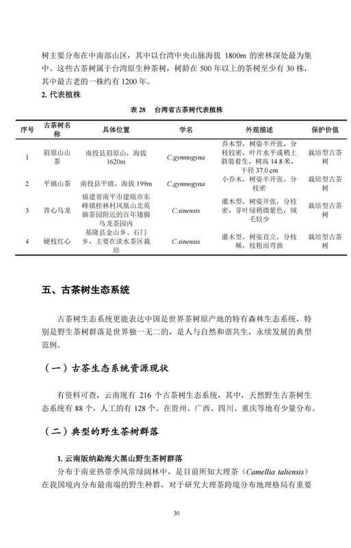 关于中国古茶树资源状况如何？云南最多，贵州、广西、四川其次的资讯(32)