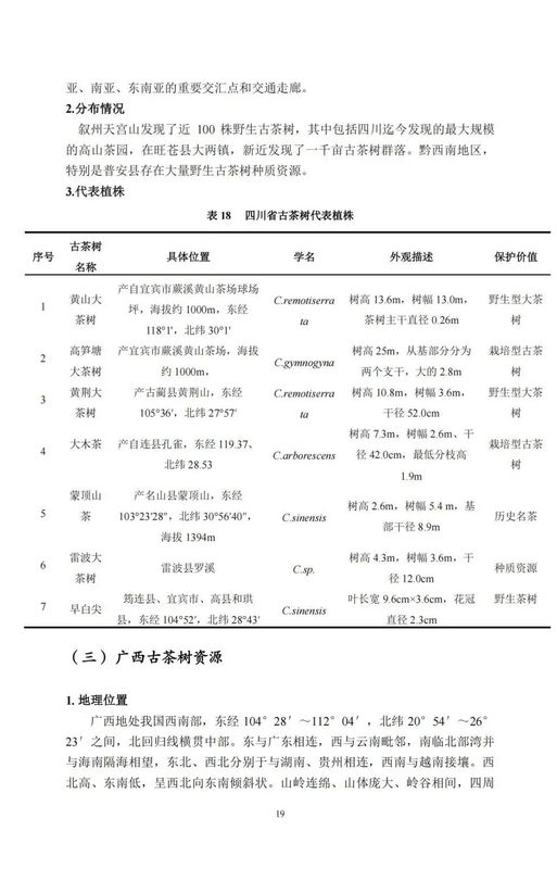 关于中国古茶树资源状况如何？云南最多，贵州、广西、四川其次的资讯(21)