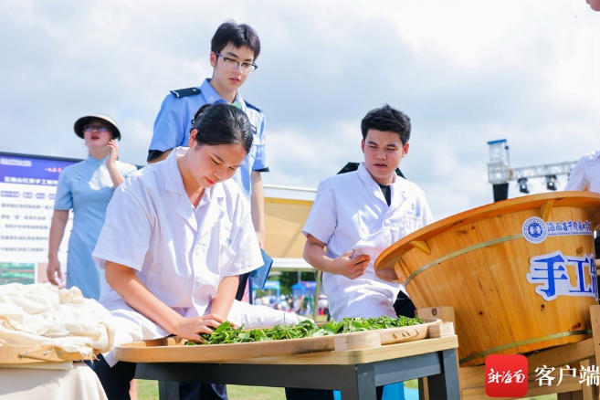 有关于海南省华侨商业学校学生展示茶香韵味 传承非遗文化的最新消息(3)